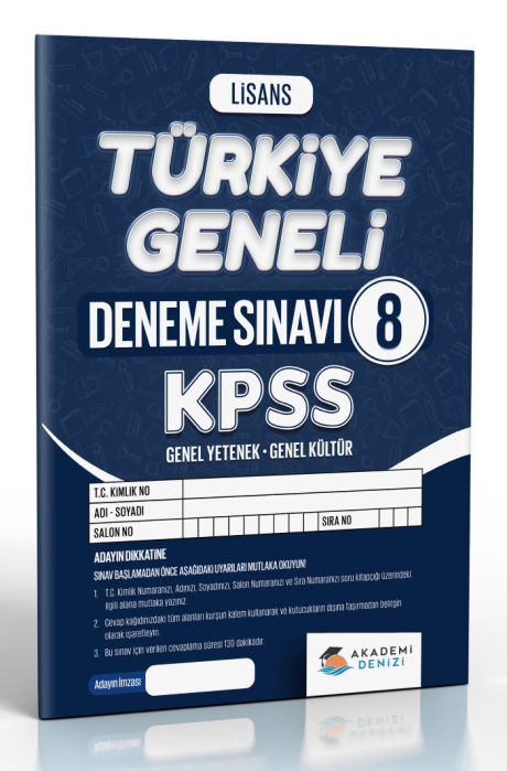 AKADEMİ DENİZİ KPSS LİSANS TG8 - 2025-26